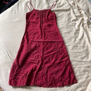 Vintage Victoria’s Secret 100% Silk Slip Red
